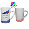 10 Oz. Slash Mug with Pink Swoosh - Full Color Imprint